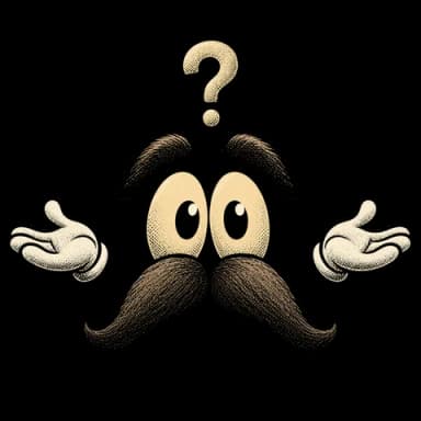 Stache is shrugging